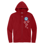 Hartford Athletic 5 Star Full Zip Hoodie Classic Red