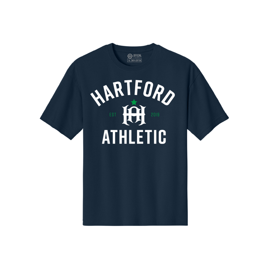 Hartford Athletic Classic Wordmark T-Shirt Navy