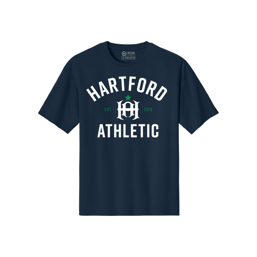 Hartford Athletic Classic Wordmark T-Shirt Navy