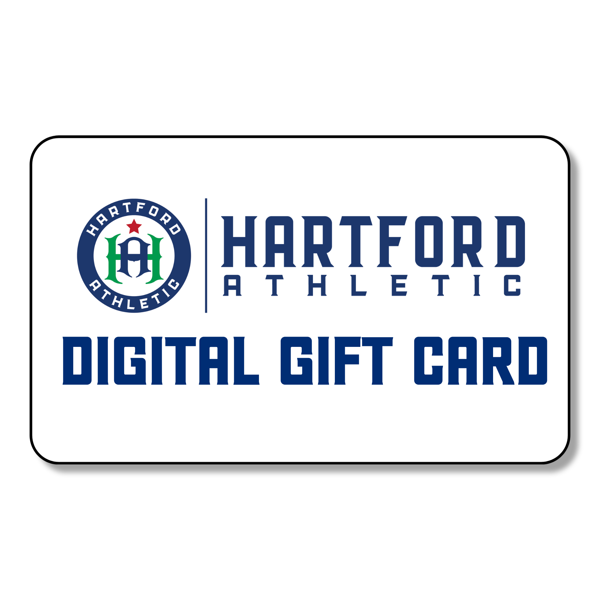 Hartford Athletic digital gift card with logo on a white background