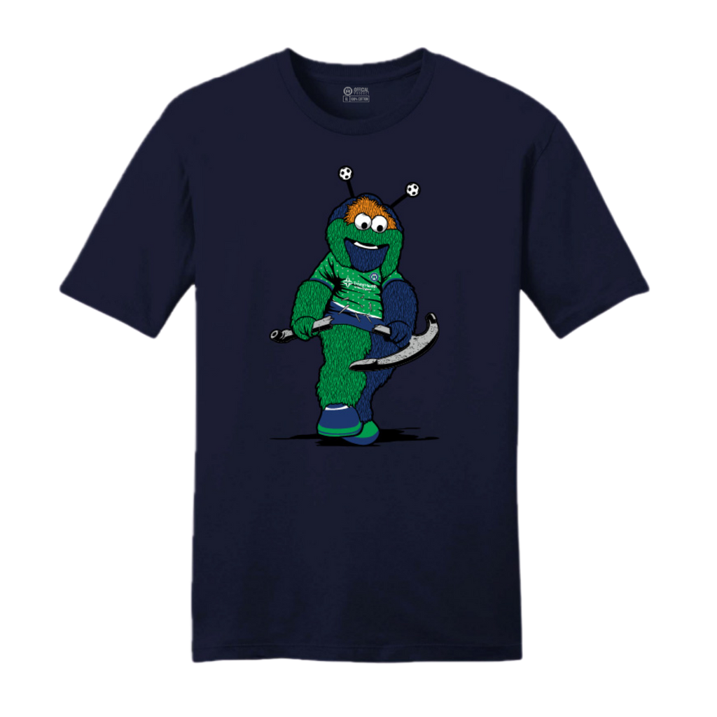 Hartford Athletic Dillon Anchor Down T-Shirt New Navy