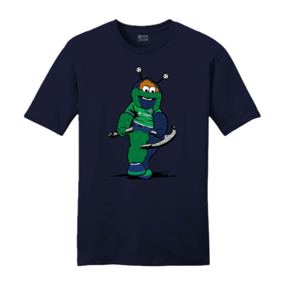 Hartford Athletic Dillon Anchor Down T-Shirt New Navy