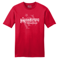 Hartford Athletic Distressed Crest T-Shirt Fiery Red