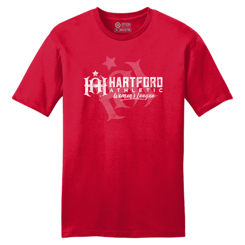 Hartford Athletic Distressed Crest T-Shirt Fiery Red