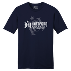 Hartford Athletic Distressed Crest T-Shirt New Navy