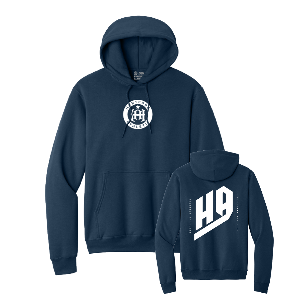 Hartford Athletic "HA" Hoodie Navy Both