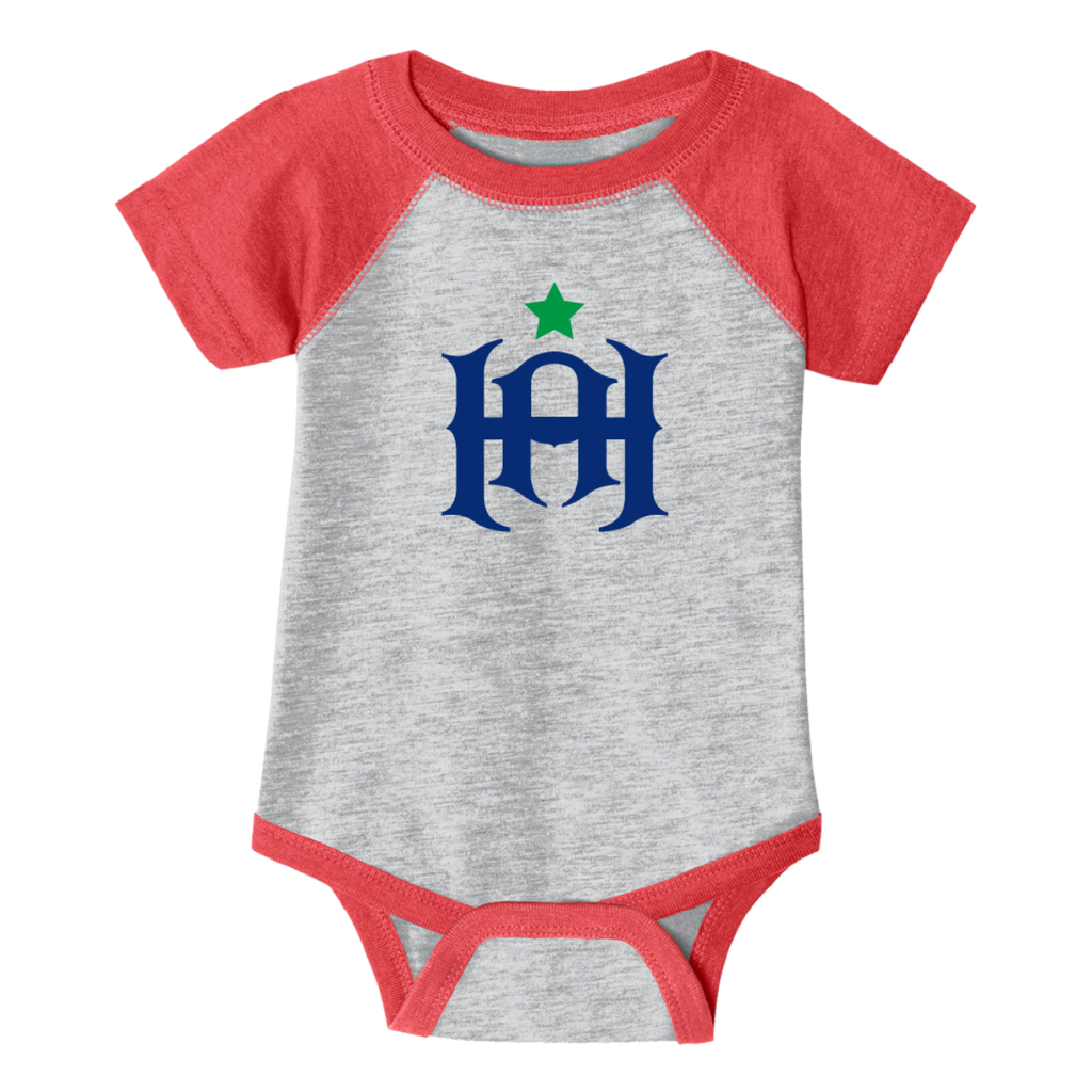 Hartford Athletic Infant H Logo Raglan Onesie Red