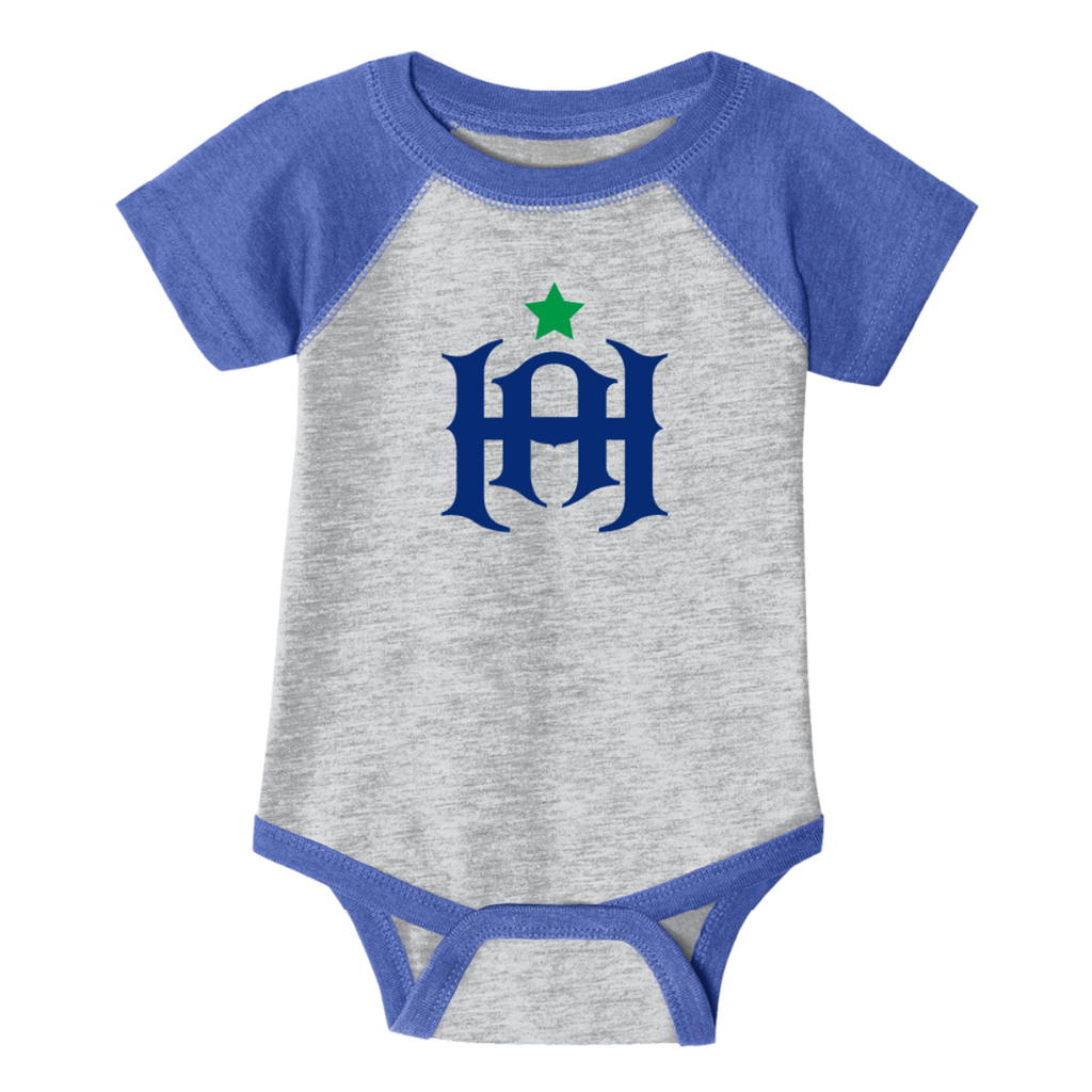 Hartford Athletic Infant H Logo Raglan Onesie Royal