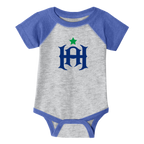 Hartford Athletic Infant H Logo Raglan Onesie Royal