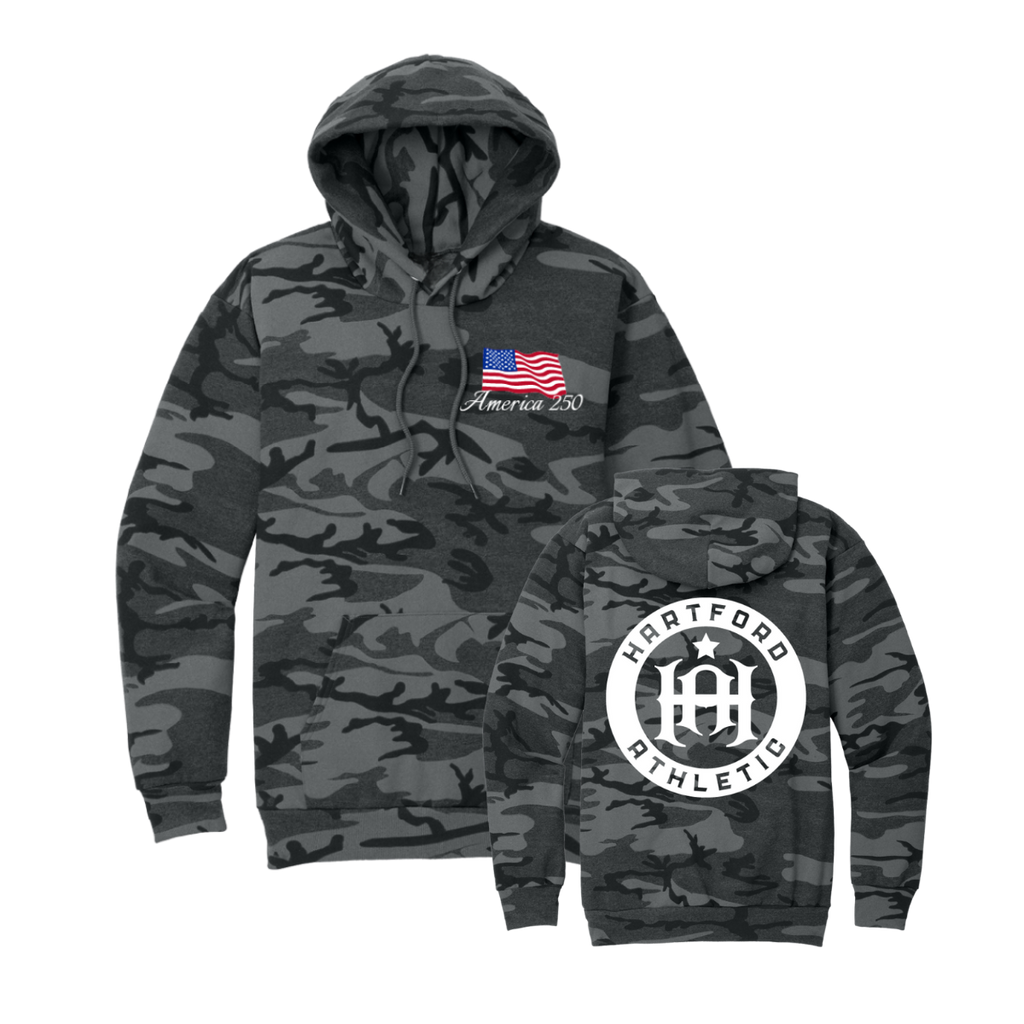 Hartford Athletic Military Appreciation Camo Hoodie Black Both