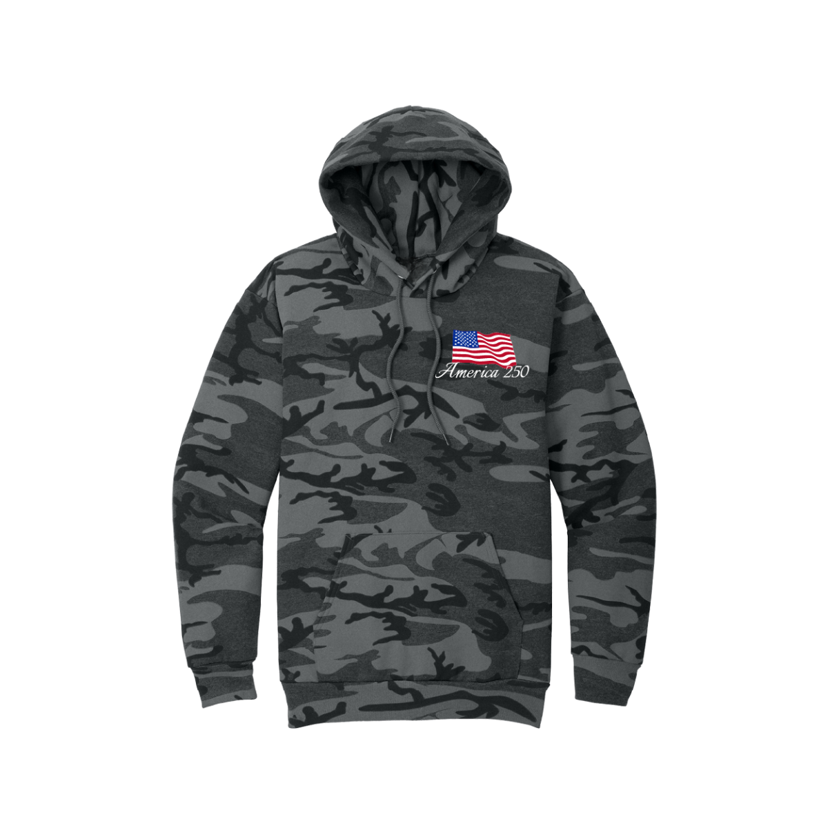 Hartford Athletic Military Appreciation Camo Hoodie Black Front