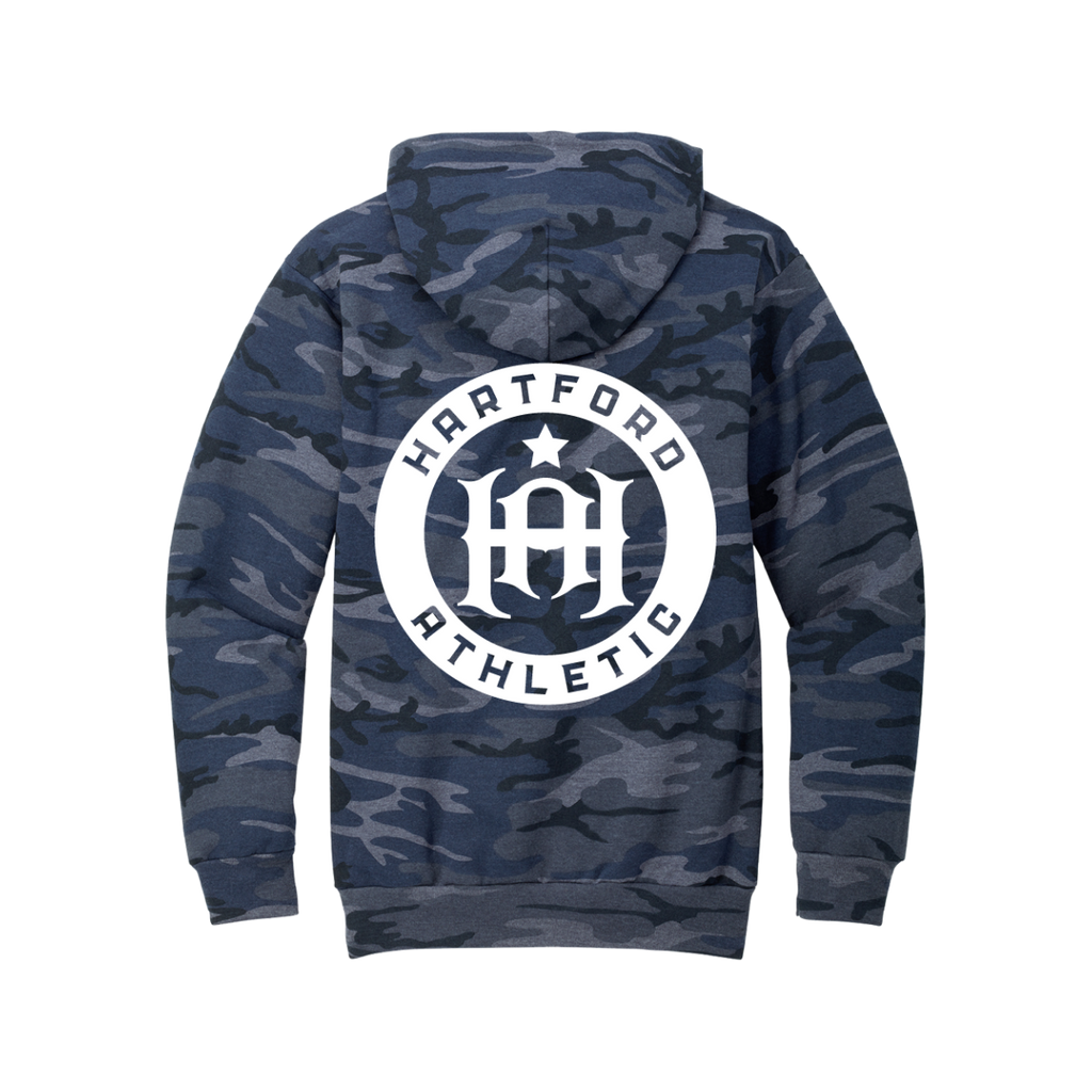 Hartford Athletic Military Appreciation Camo Hoodie Navy Back