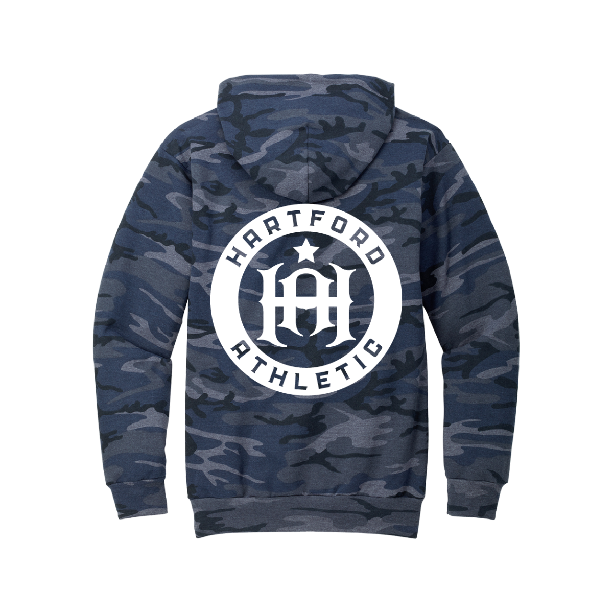 Hartford Athletic Military Appreciation Camo Hoodie Navy Back