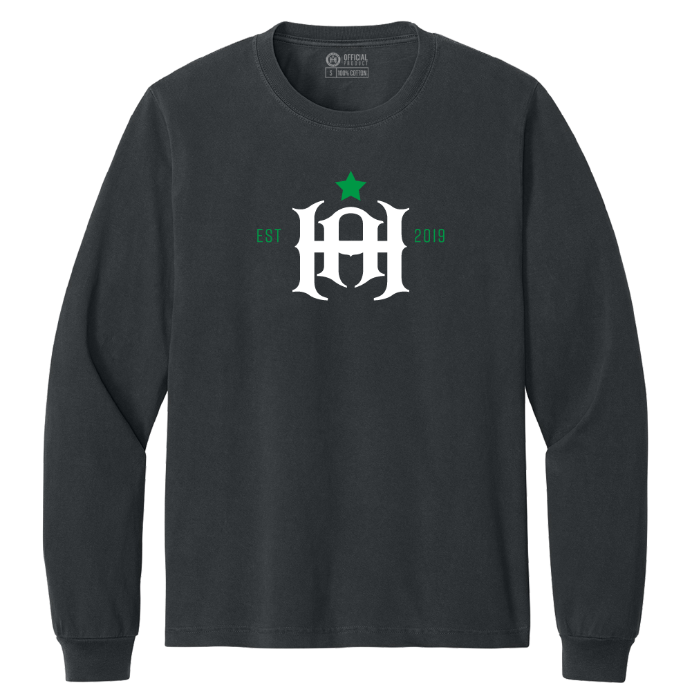 Hartford Athletic Monogram Crewneck Washed Black