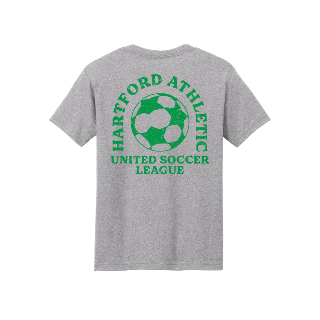 Hartford Athletic Retro League T-Shirt Heather Grey Back
