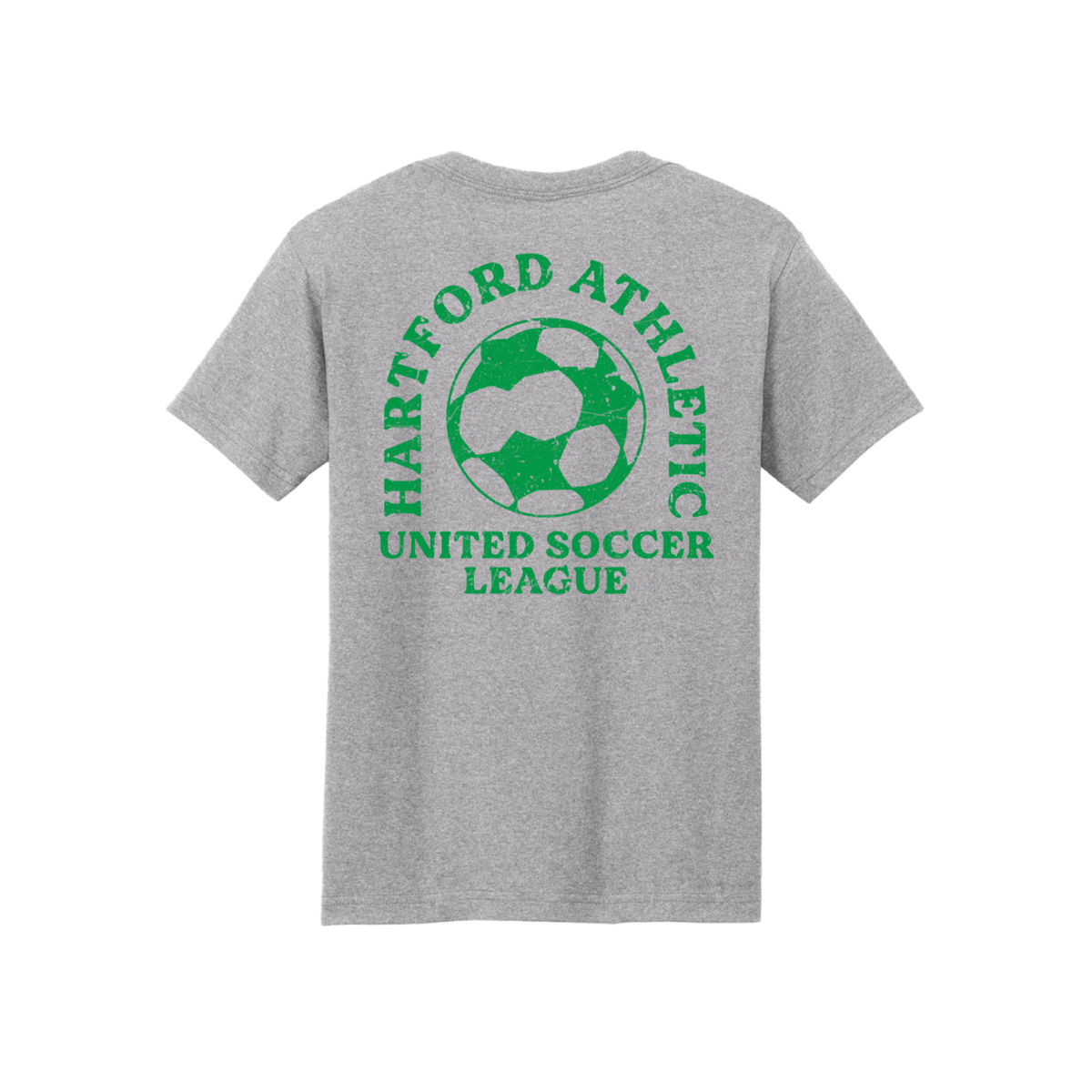 Hartford Athletic Retro League T-Shirt Heather Grey Back