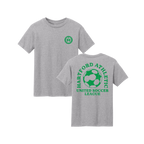 Hartford Athletic Retro League T-Shirt Heather Grey Both