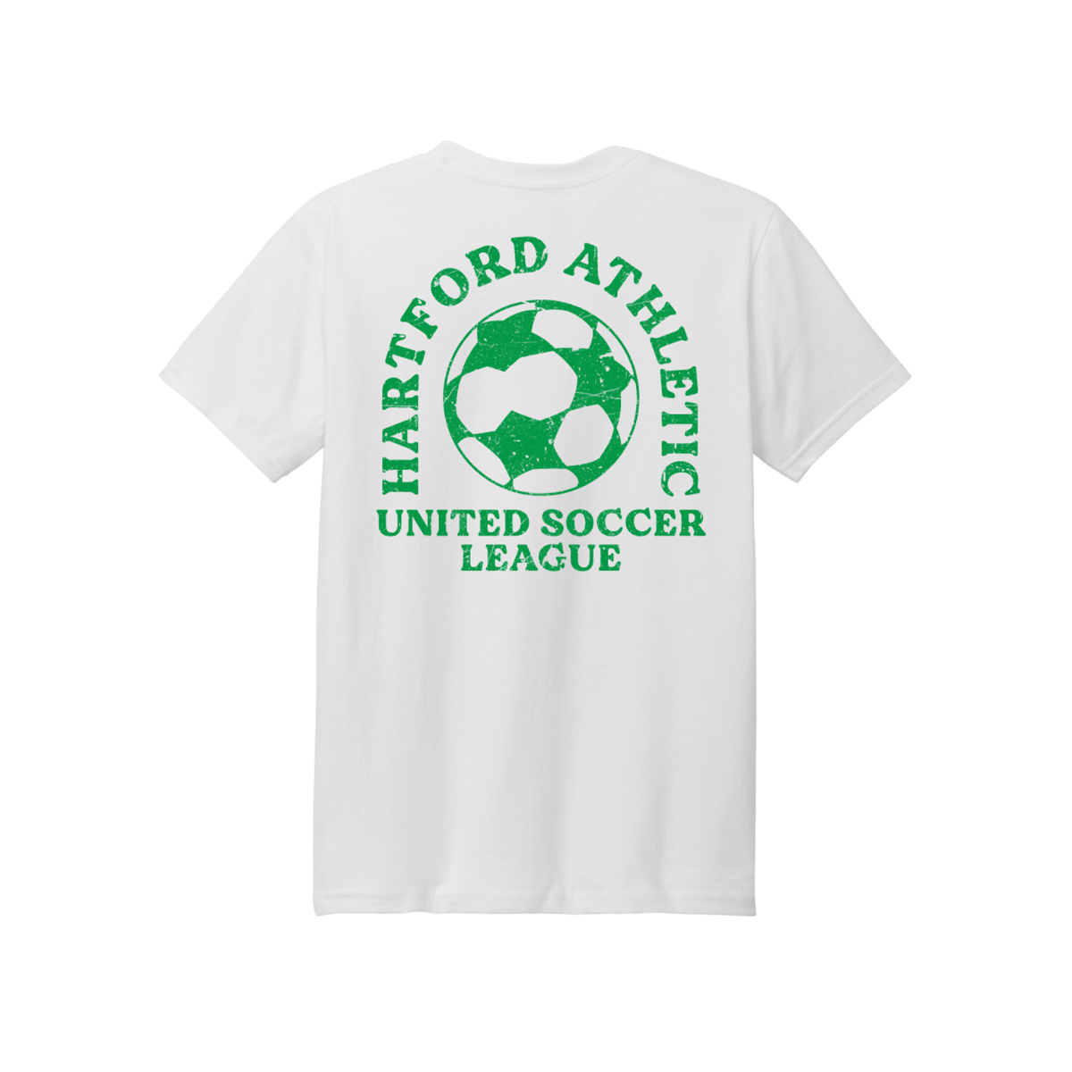 Hartford Athletic Retro League T-Shirt Heather White Back