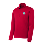 Hartford Athletic Signature Crest 1/4 Zip Deep Red