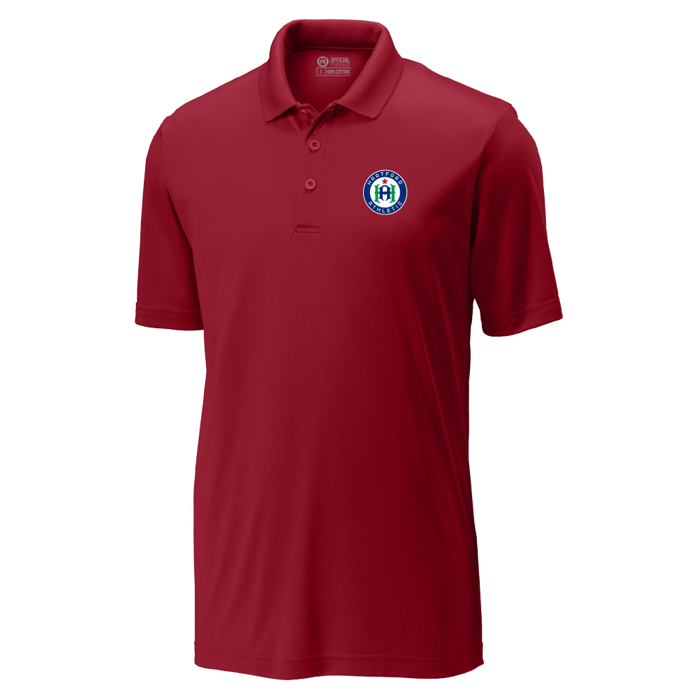 Hartford Athletic Signature Crest Polo Deep Red