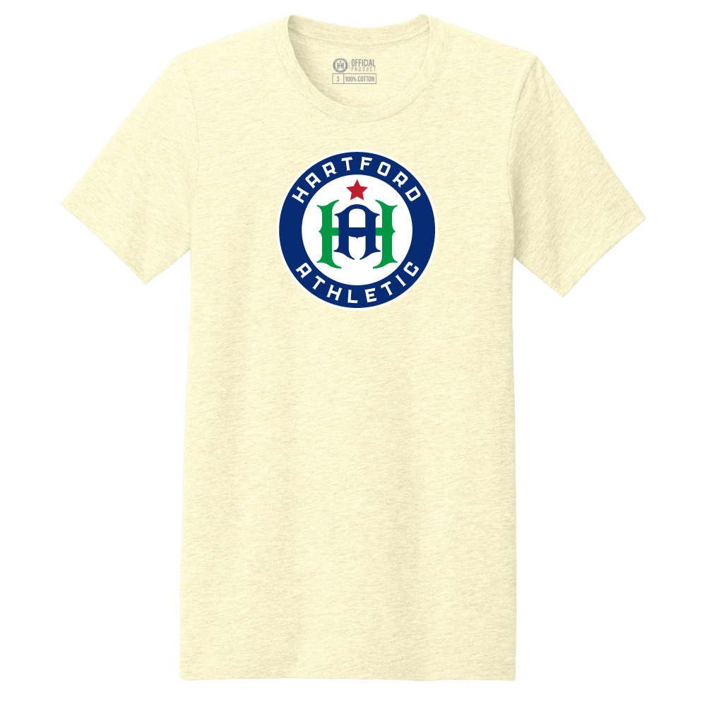 Hartford Athletic Signature Crest T-Shirt Heather French Vanilla