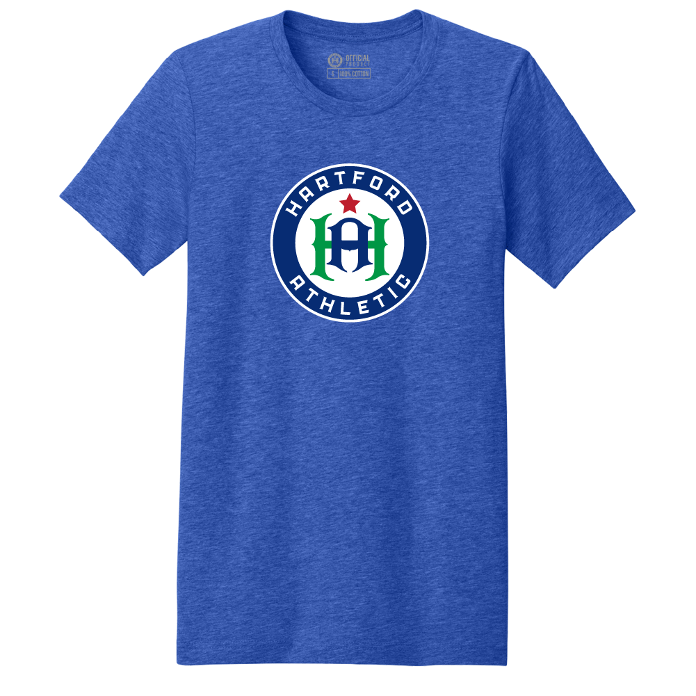 Hartford Athletic Signature Crest T-Shirt Heather True Royal