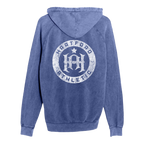 Hartford Athletic Signature Crest Vintage Wash Hoodie Vintage Denim Back