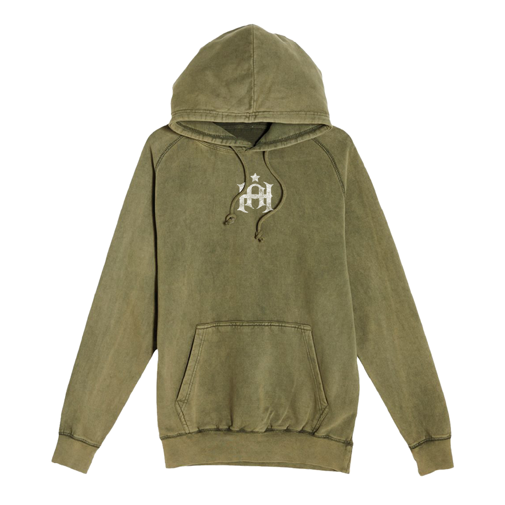 Hartford Athletic Signature Crest Vintage Wash Hoodie Vintage Olive Front