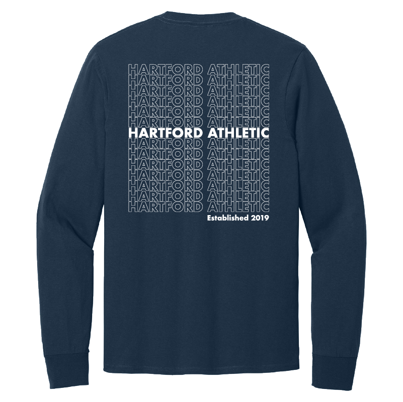 Hartford Athletic Stacked Long Sleeve T-Shirt Back