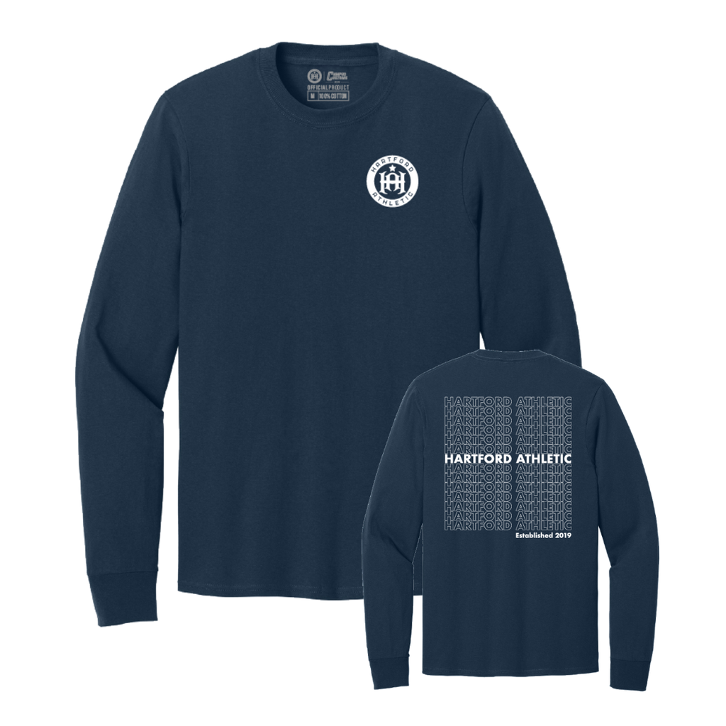 Hartford Athletic Stacked Long Sleeve T-Shirt Both