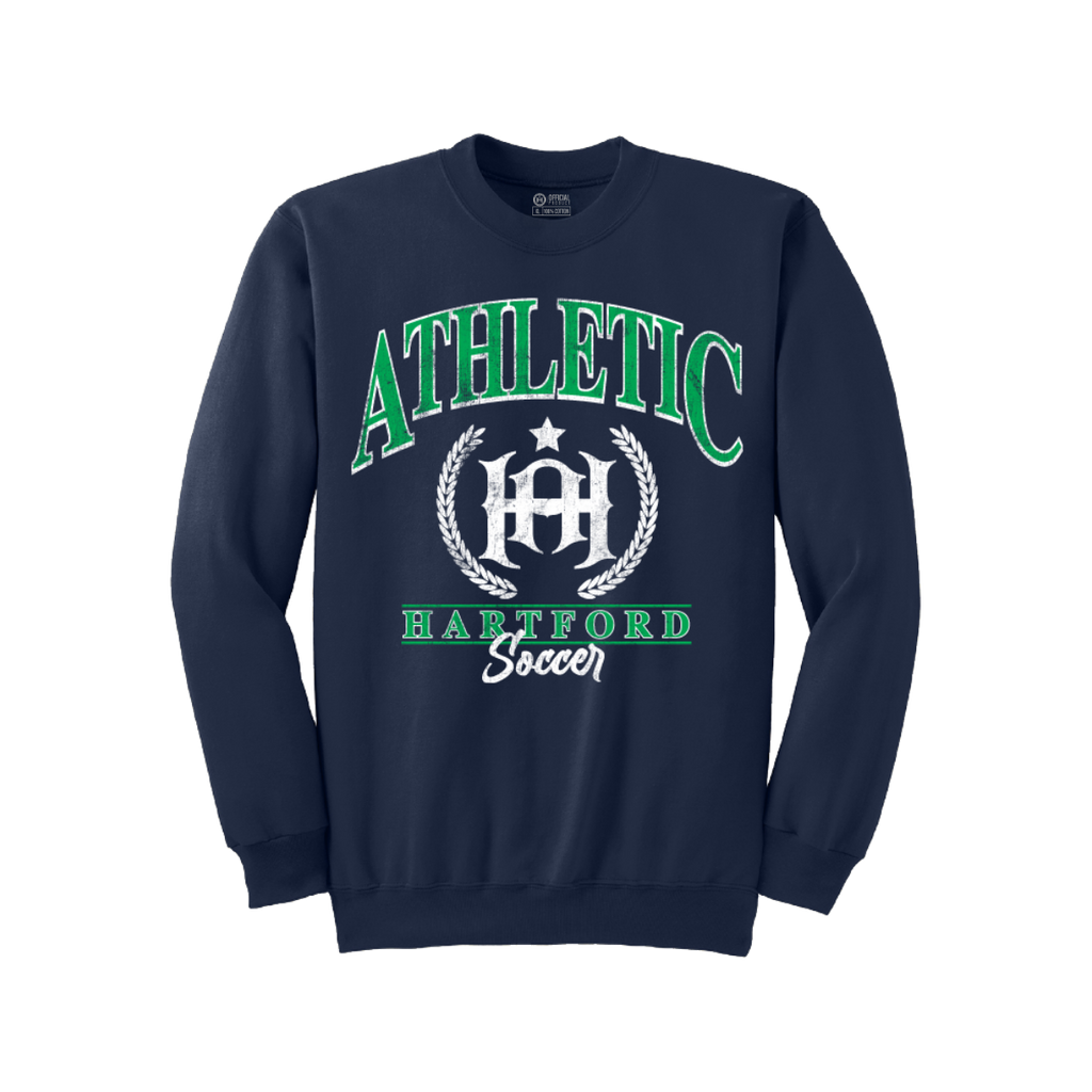 Hartford Athletic Vintage Crest Crewneck Navy