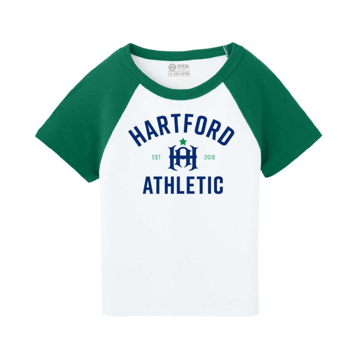 Hartford Athletic Womens Classic Raglan T-Shirt Kelly