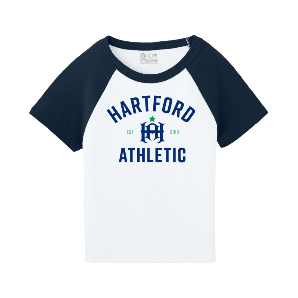 Hartford Athletic Womens Classic Raglan T-Shirt Navy