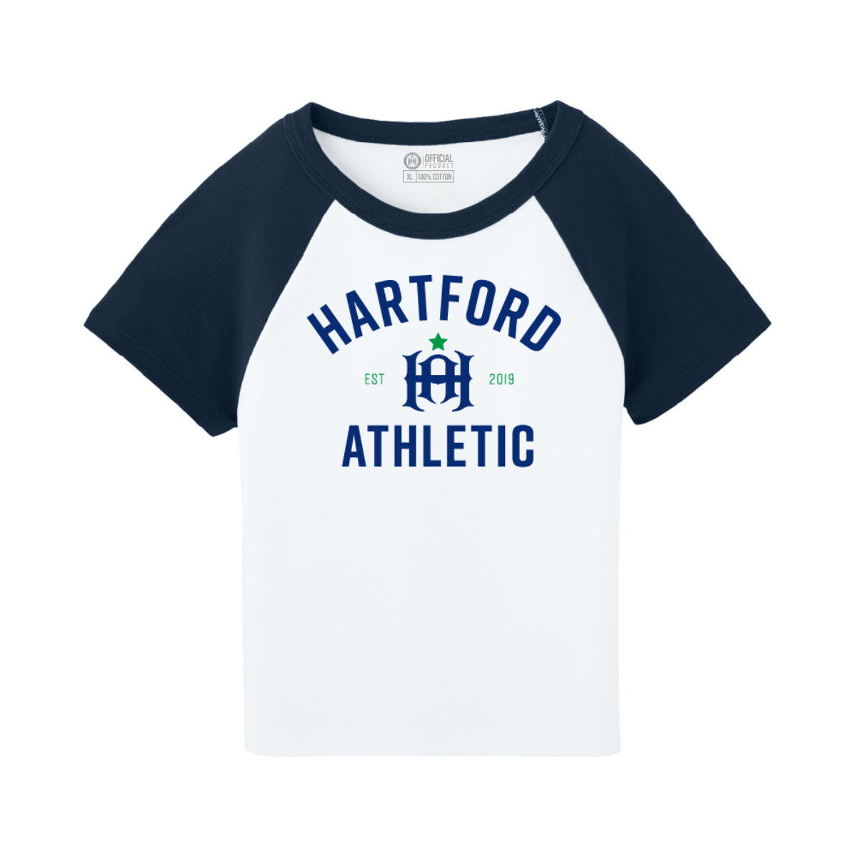 Hartford Athletic Womens Classic Raglan T-Shirt Navy
