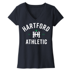Hartford Athletic Womens Classic Wordmark T-Shirt Navy