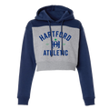 Hartford Athletic Womens Colorblocked Crop Hoodie