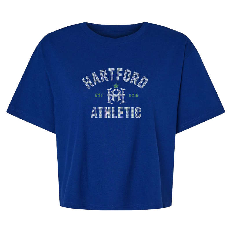Hartford Athletic Womens Established Spangle T-Shirt Lapis