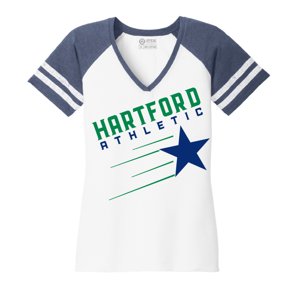 Hartford Athletic Womens Game Day Star T-Shirt Navy