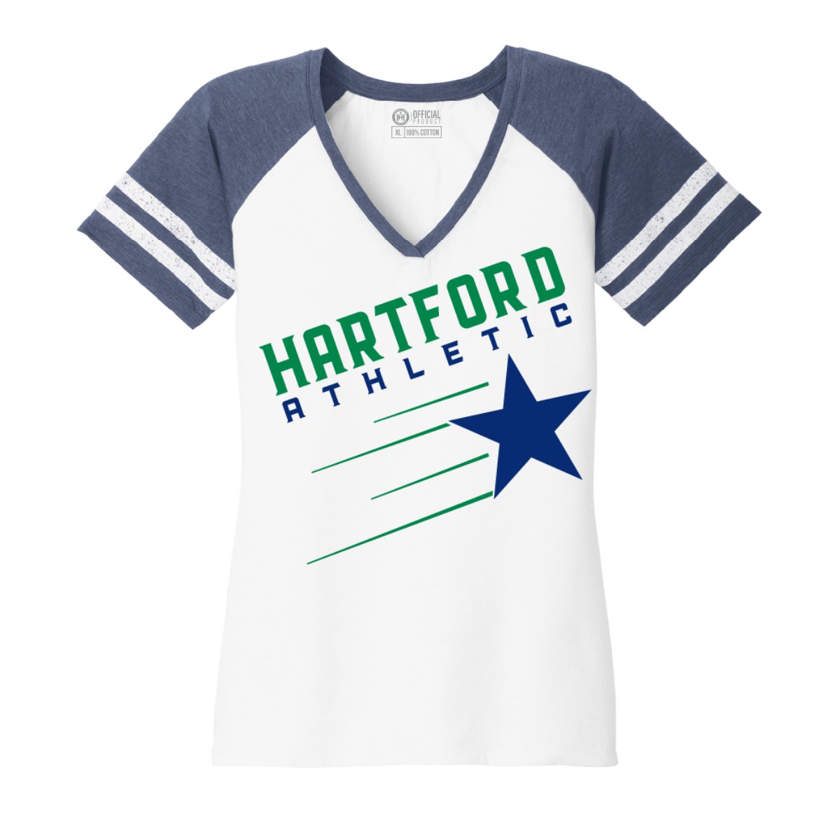 Hartford Athletic Womens Game Day Star T-Shirt Navy