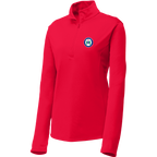 Hartford Athletic Womens Signature Crest 1/4 Zip Deep Red