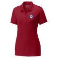 Hartford Athletic Womens Signature Crest Polo Deep Red