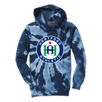Hartford Athletic Youth Signature Crest Tie-Dye Hoodie Navy