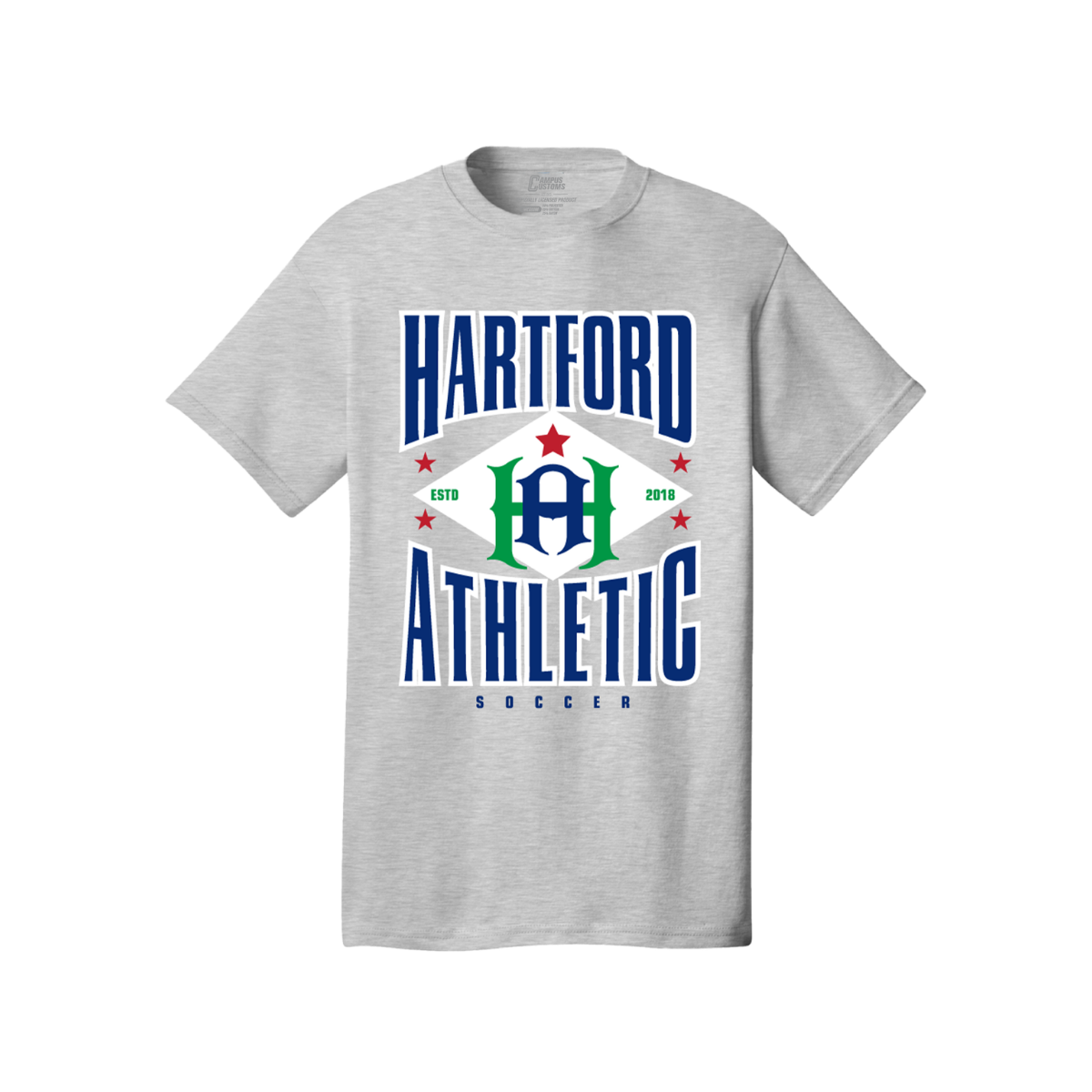 Stars and Crest T-Shirt Ash